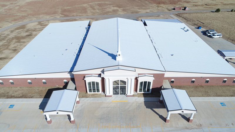 Cushing Baptist Church — commercial roofing project by American Roofing