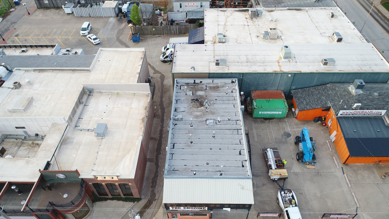 The Endzone — commercial roofing project by American Roofing