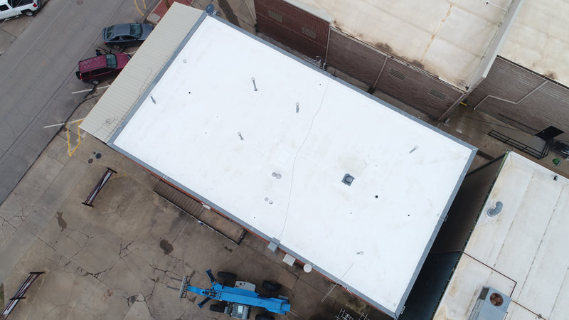 The Endzone — commercial roofing project by American Roofing
