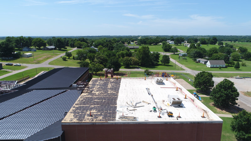 Mulhall Public Schools — commercial roofing project by American Roofing