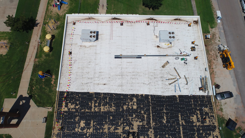 Mulhall Public Schools — commercial roofing project by American Roofing