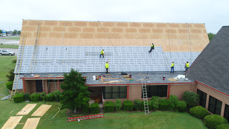 Woodlands Church — commercial roofing project by American Roofing