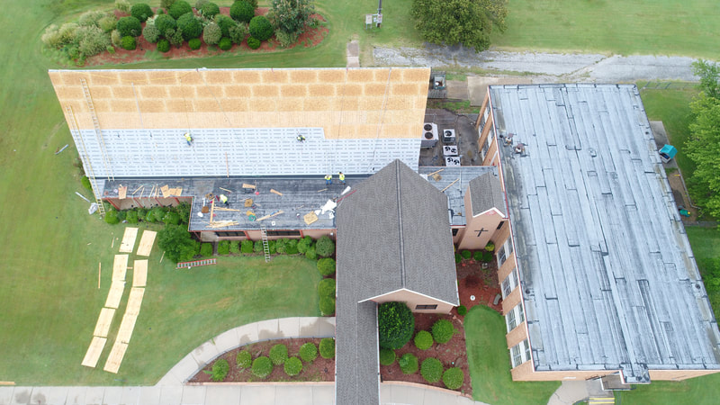 Woodlands Church — commercial roofing project by American Roofing