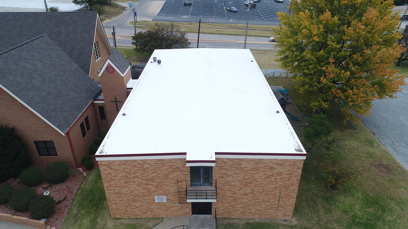 Woodlands Church — commercial roofing project by American Roofing