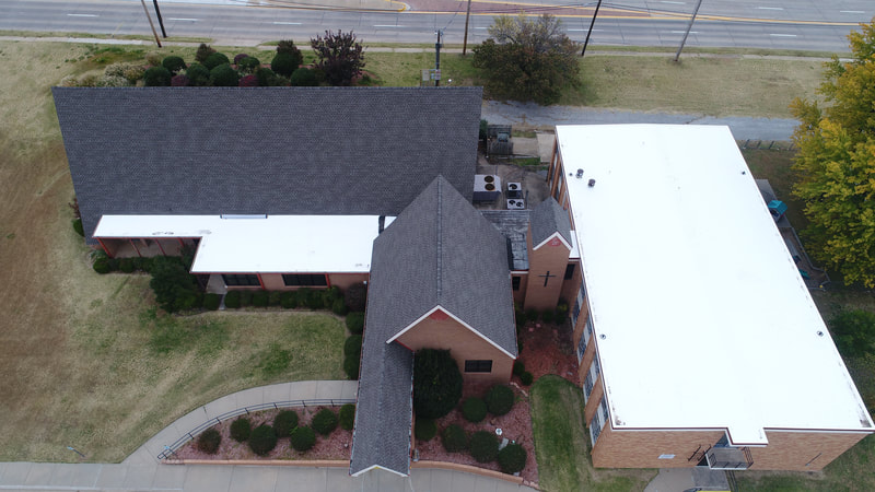 Woodlands Church — commercial roofing project by American Roofing